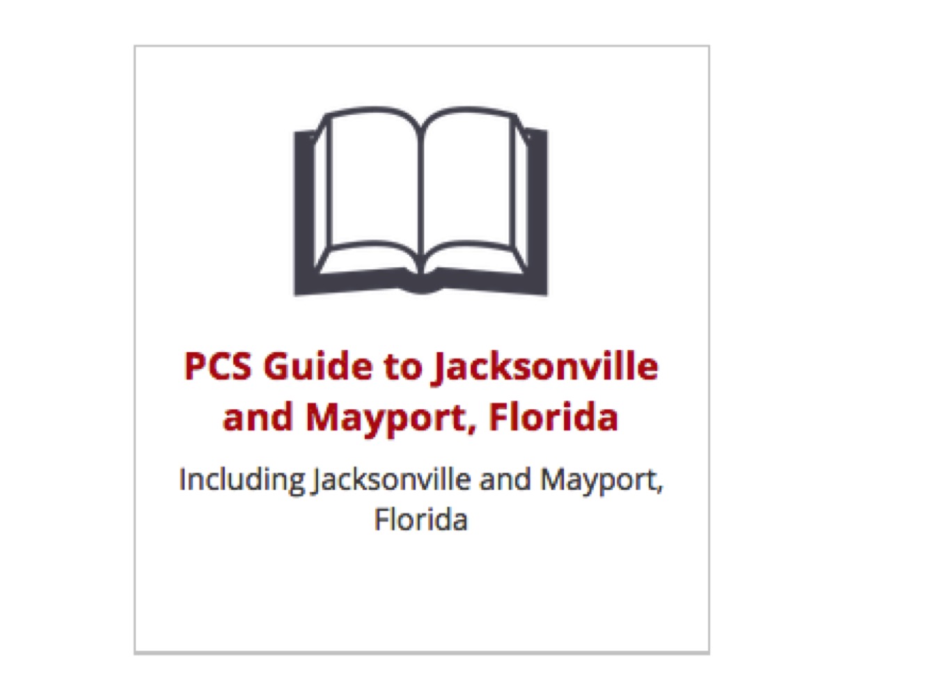 PCS Guide to Jacksonville